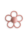 Daisy Rattle Teether - Dusty Rose