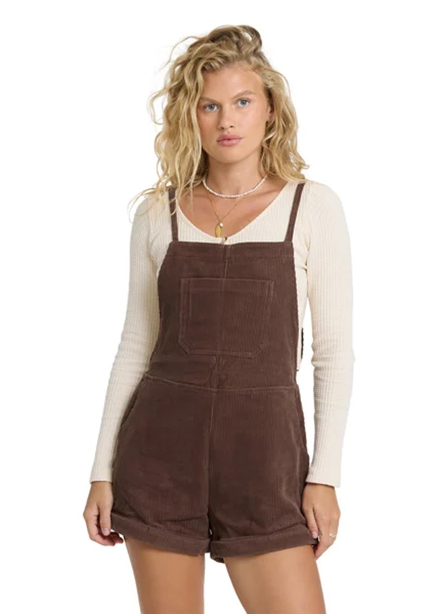 Wild Pursuit Short Cord Overalls - Teak