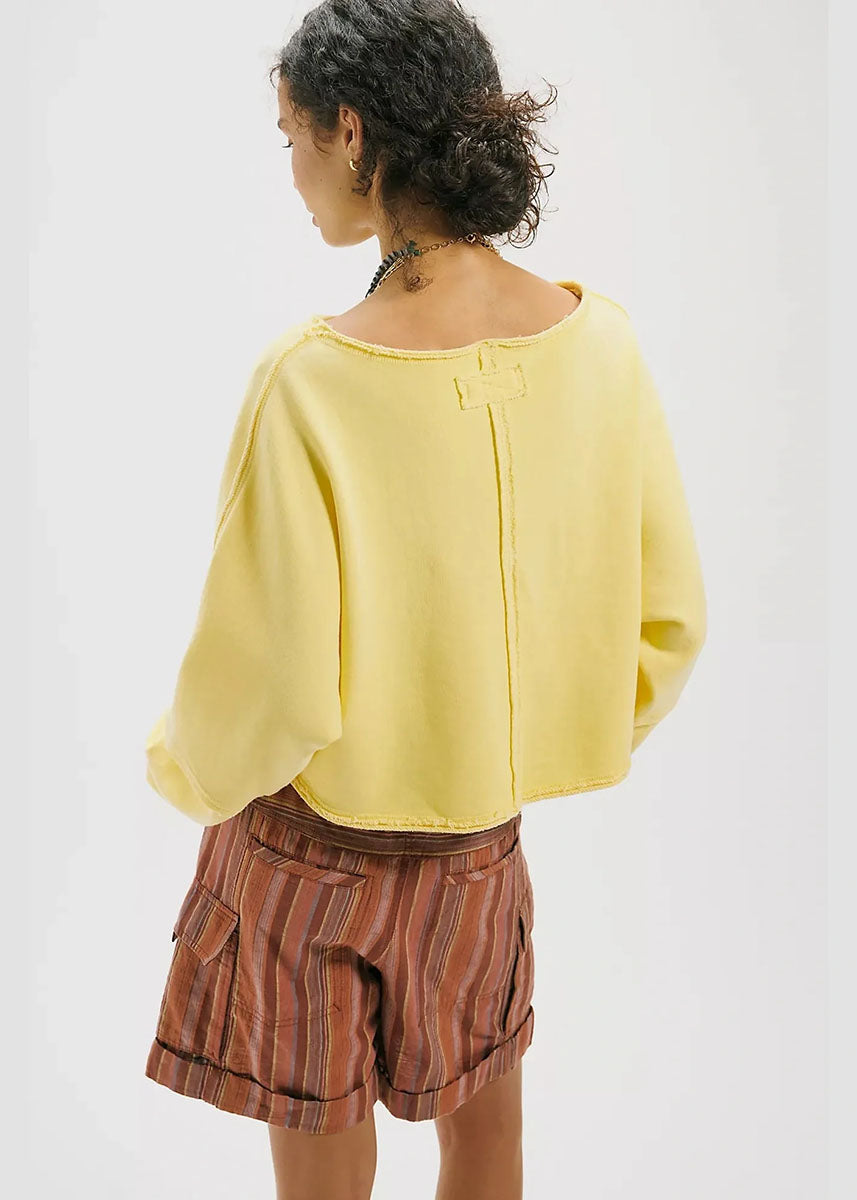 To The East Cropped Pullover - Double Butter