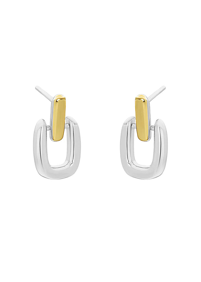 Alaia Mixed Metal Studs - Gold