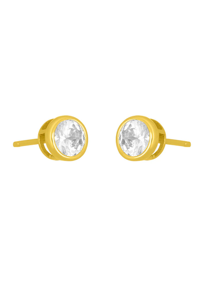Marisol Bezel Studs - 5MM Gold