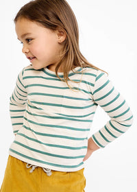 Edward Toddler Long Sleeve - Pine Stripe
