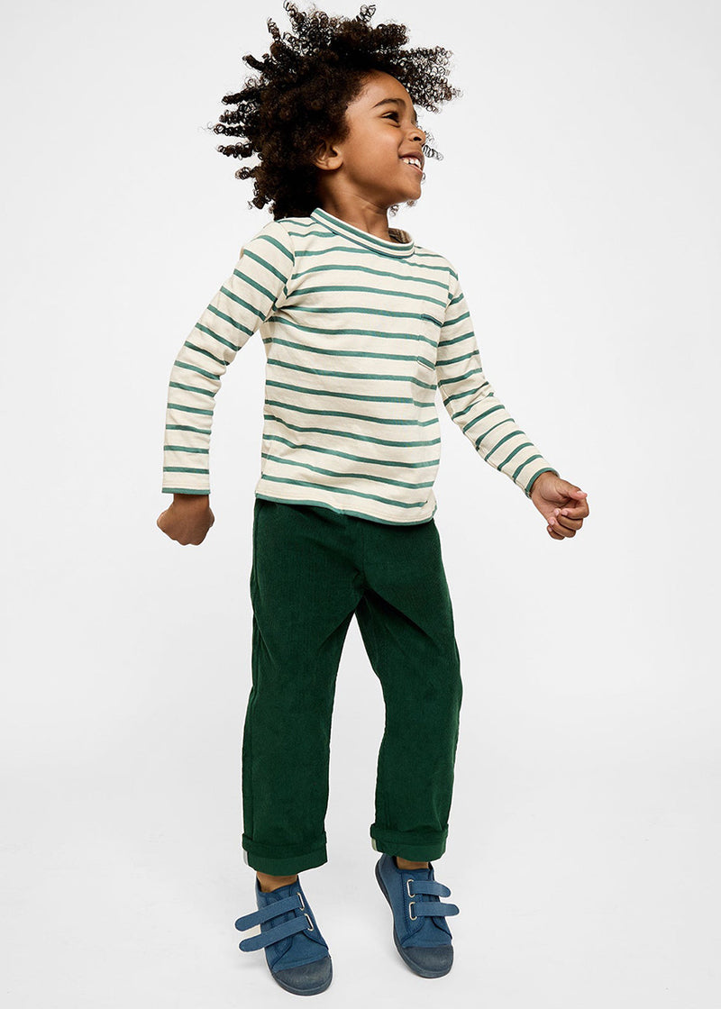 Edward Toddler Long Sleeve - Pine Stripe