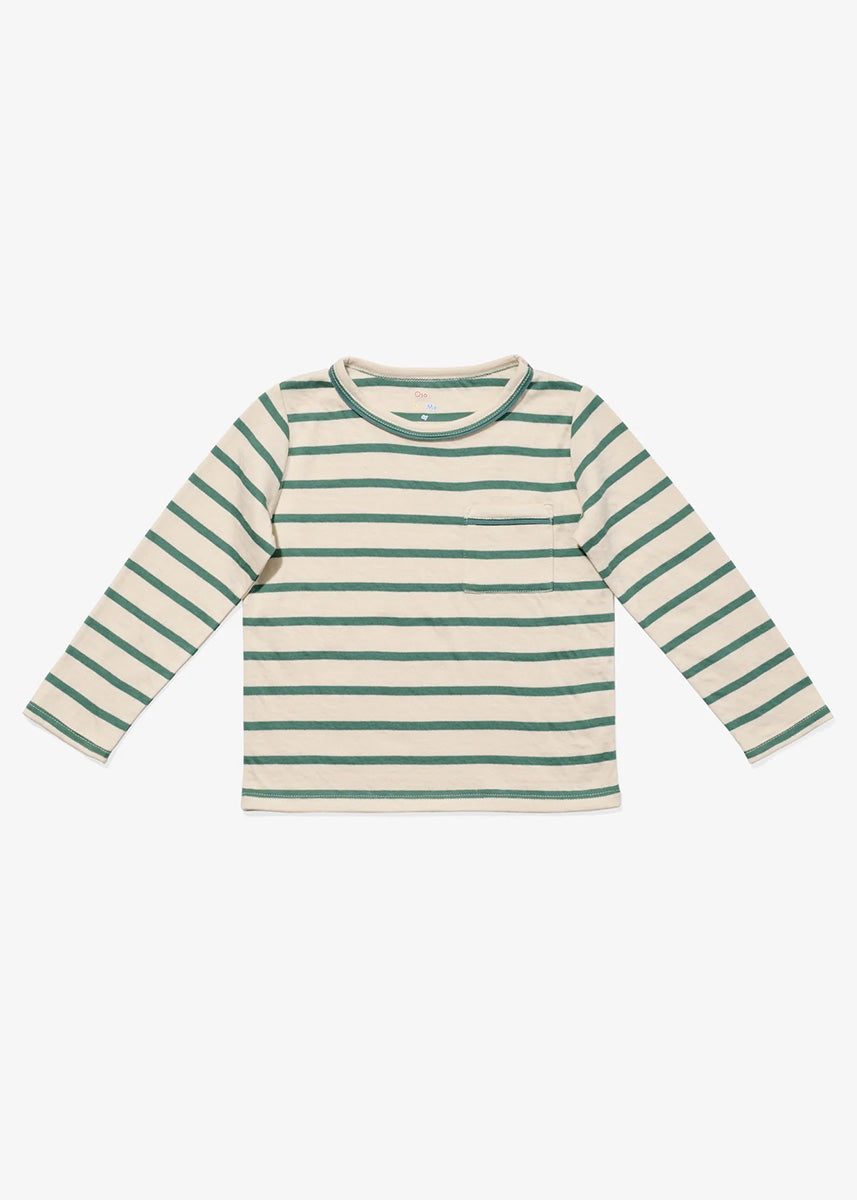 Edward Toddler Long Sleeve - Pine Stripe