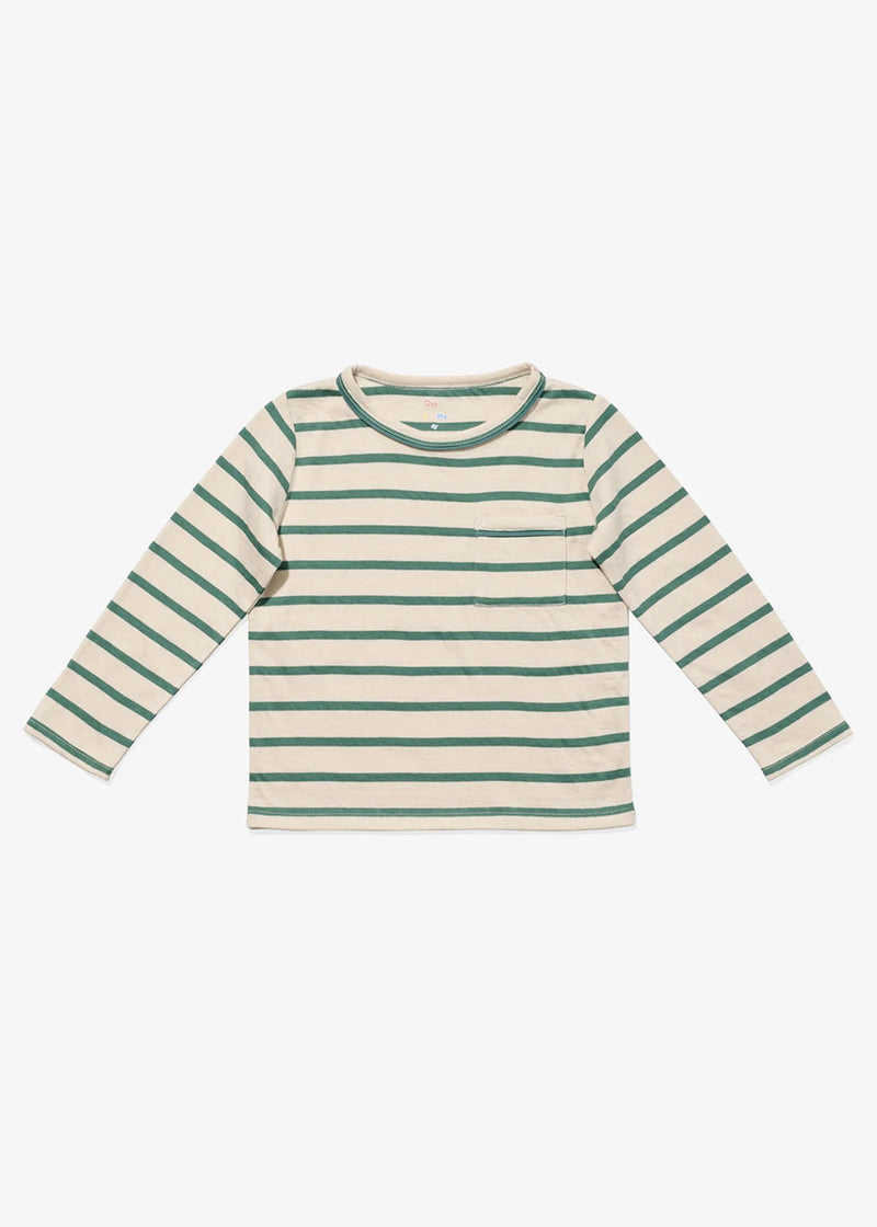Edward Toddler Long Sleeve - Pine Stripe