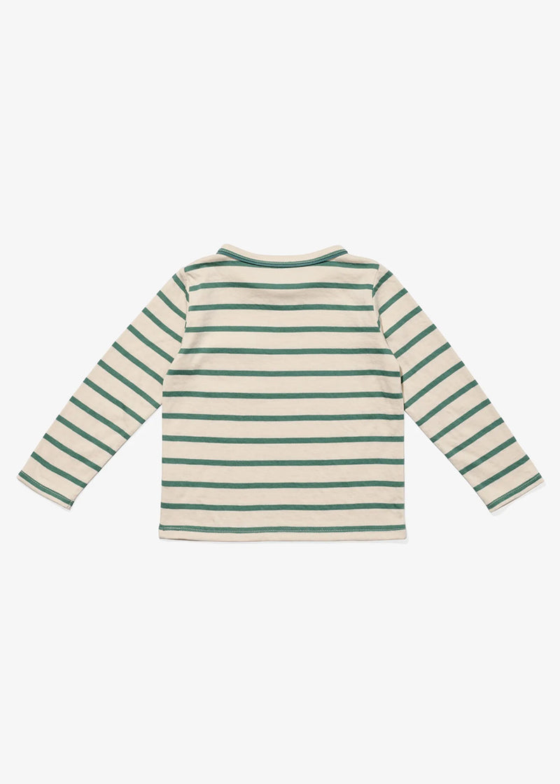 Edward Toddler Long Sleeve - Pine Stripe