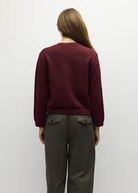 The Elaine Cardigan - Burgundy
