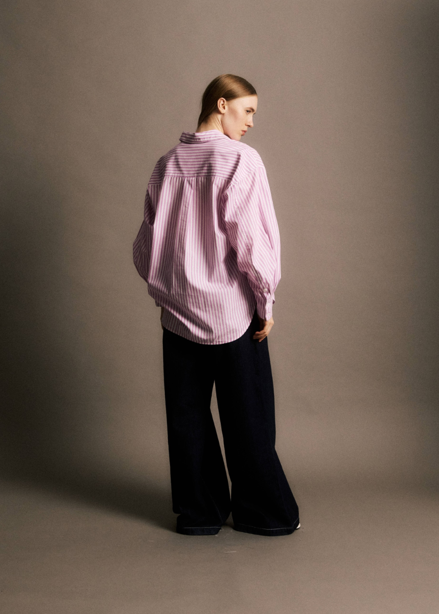 Eric Striped Shirt - Rose