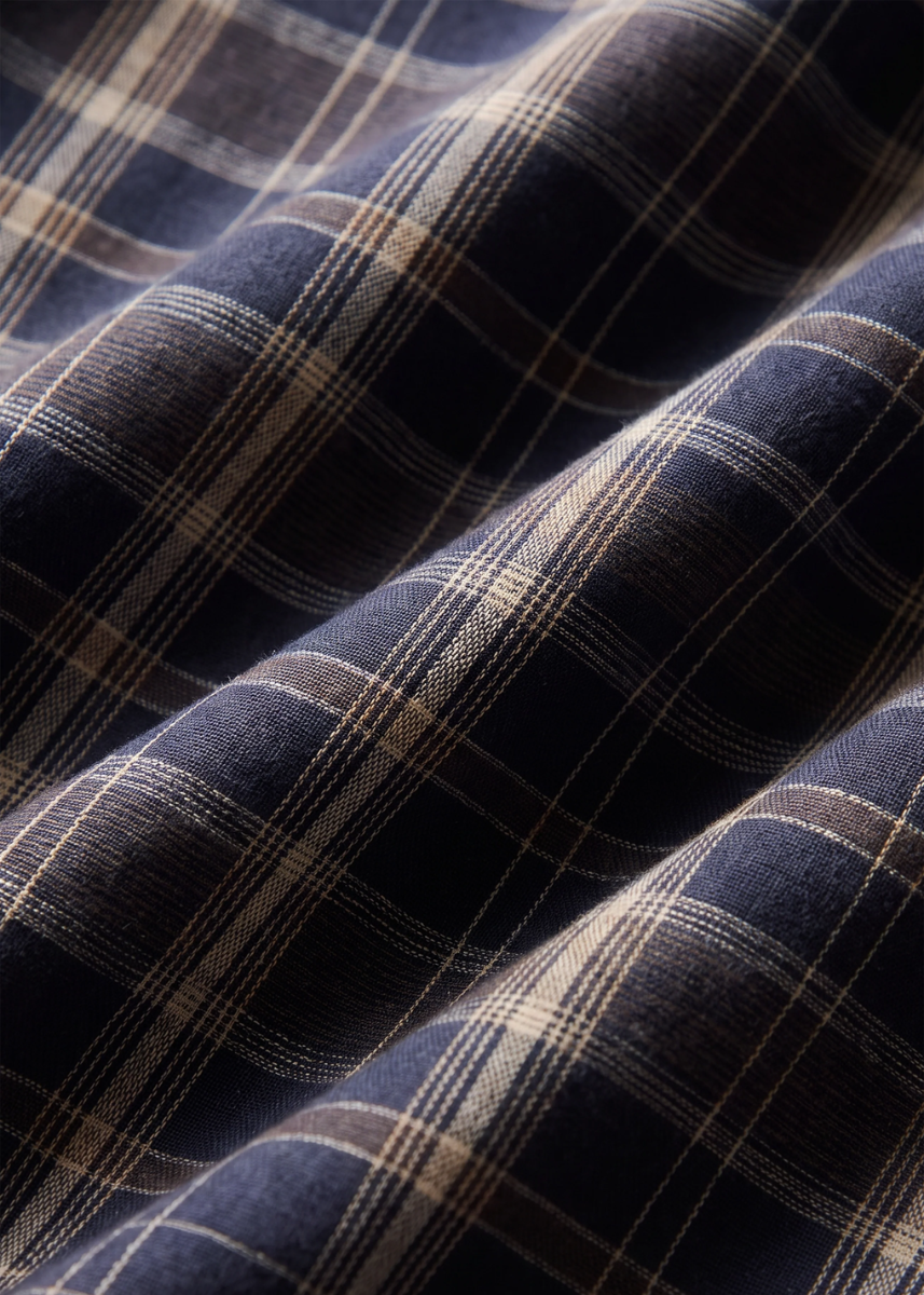 Evermore Plaid Midi Dress - Eclipse