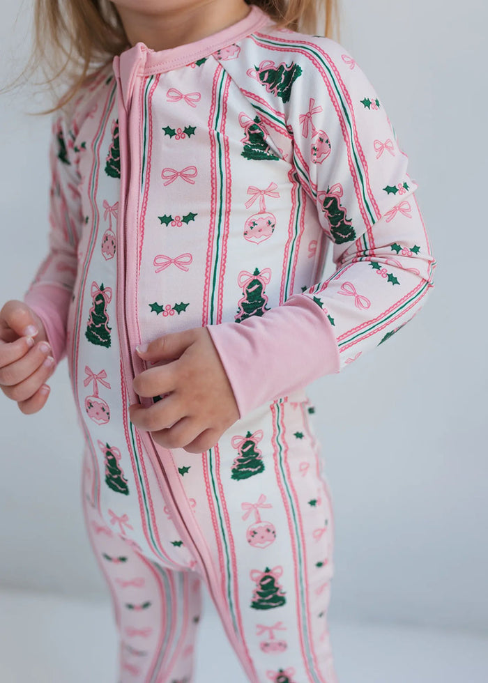 Pinkmas Zipper Romper