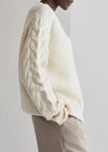 Joie Cable Knit Sweater - Pearl