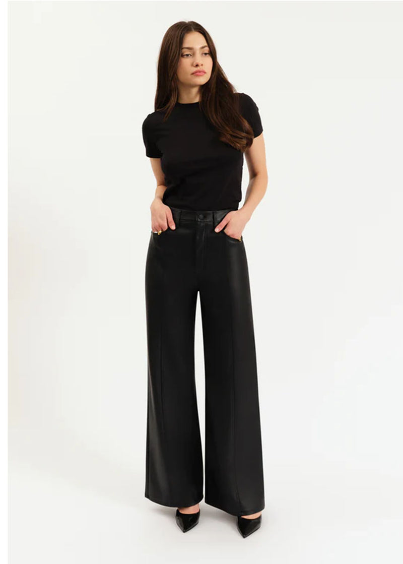 Far Out Center Seam High Rise Wide Leg Pants - Cinematic