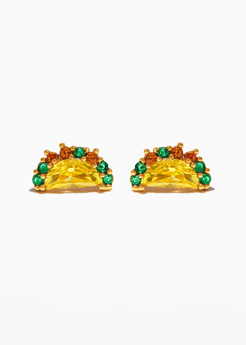 Taco Tuesday Studs - Gold