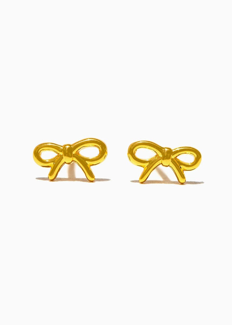 Lil Bow Studs - Gold