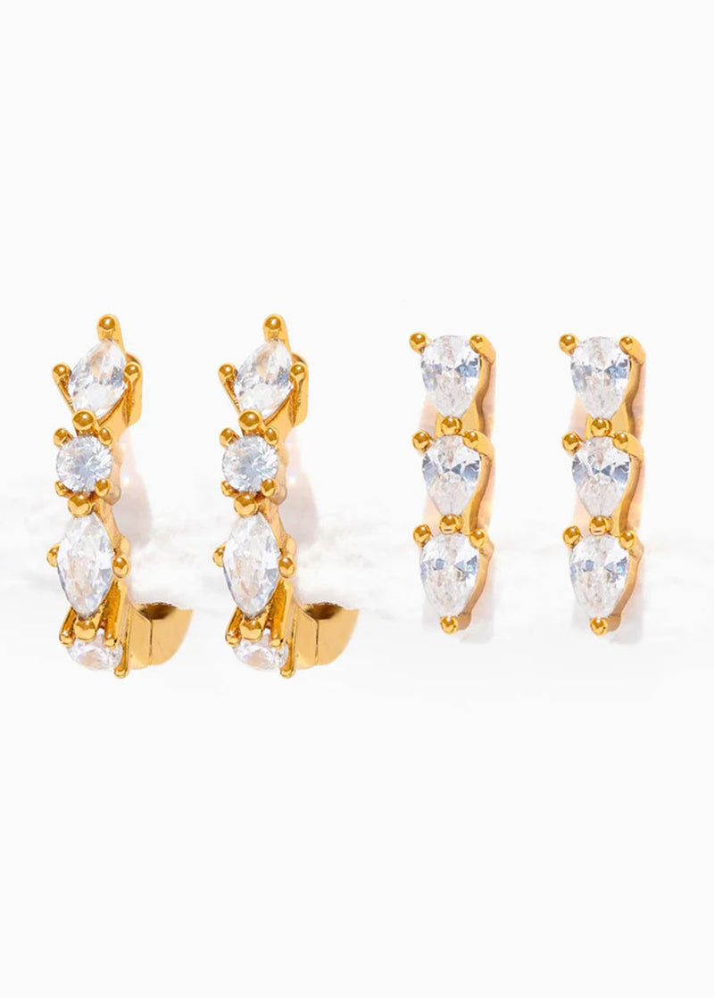 Capri Earring Set - Gold
