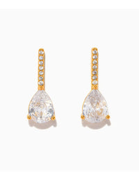 Cape May Pear Studs - Gold