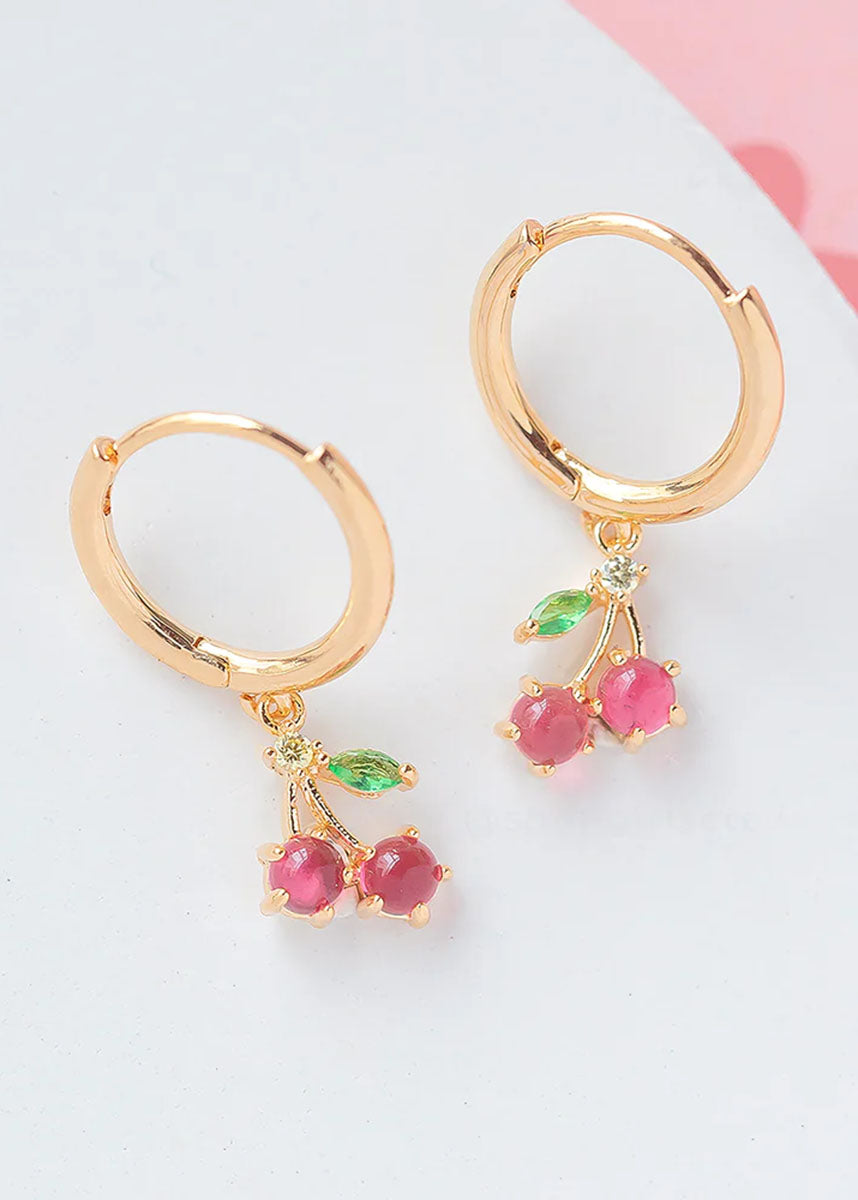 Cherry Sweet Hoops - Gold