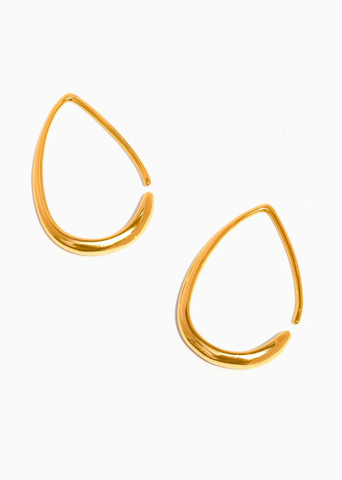 Through & Through Hoops - Gold