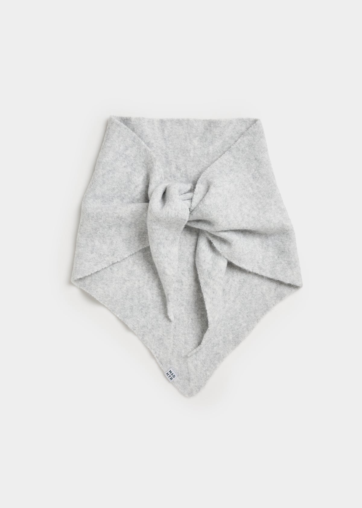 MAD HTR Triangle Scarf - Heather Grey