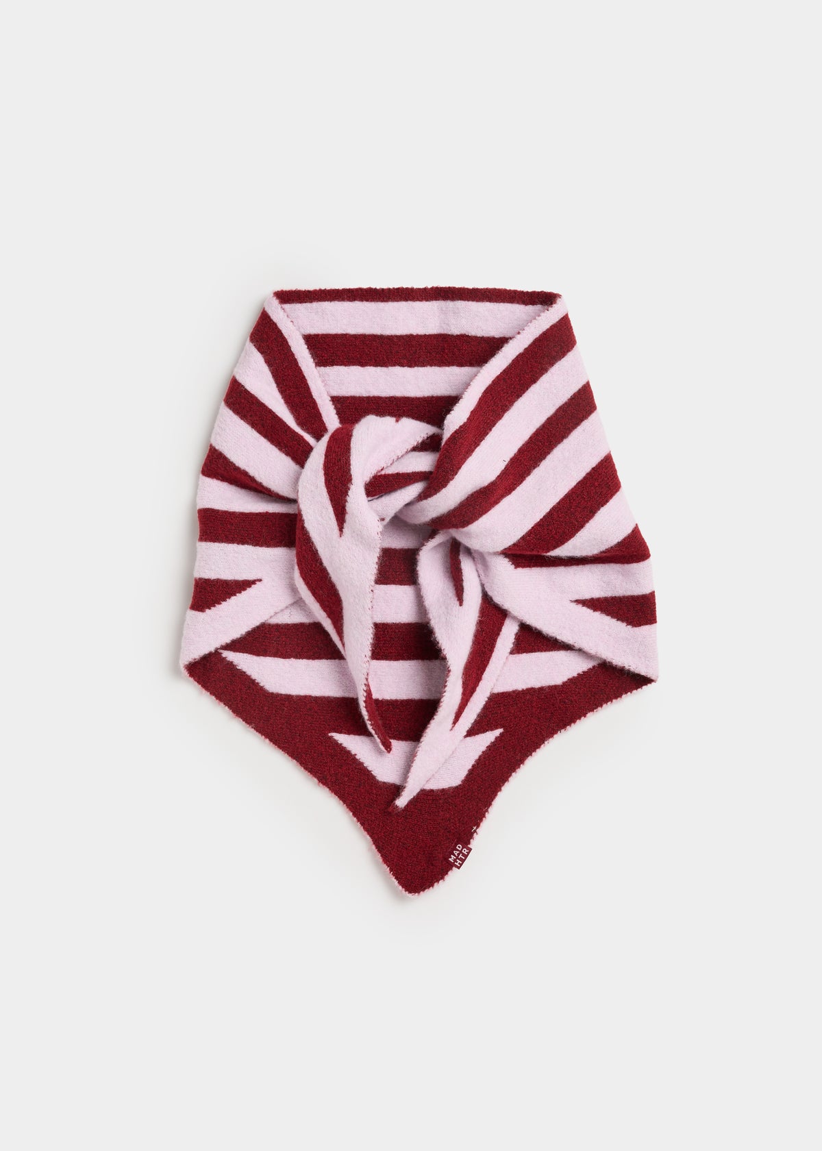 MAD HTR Triangle Scarf - Burgundy & Pink