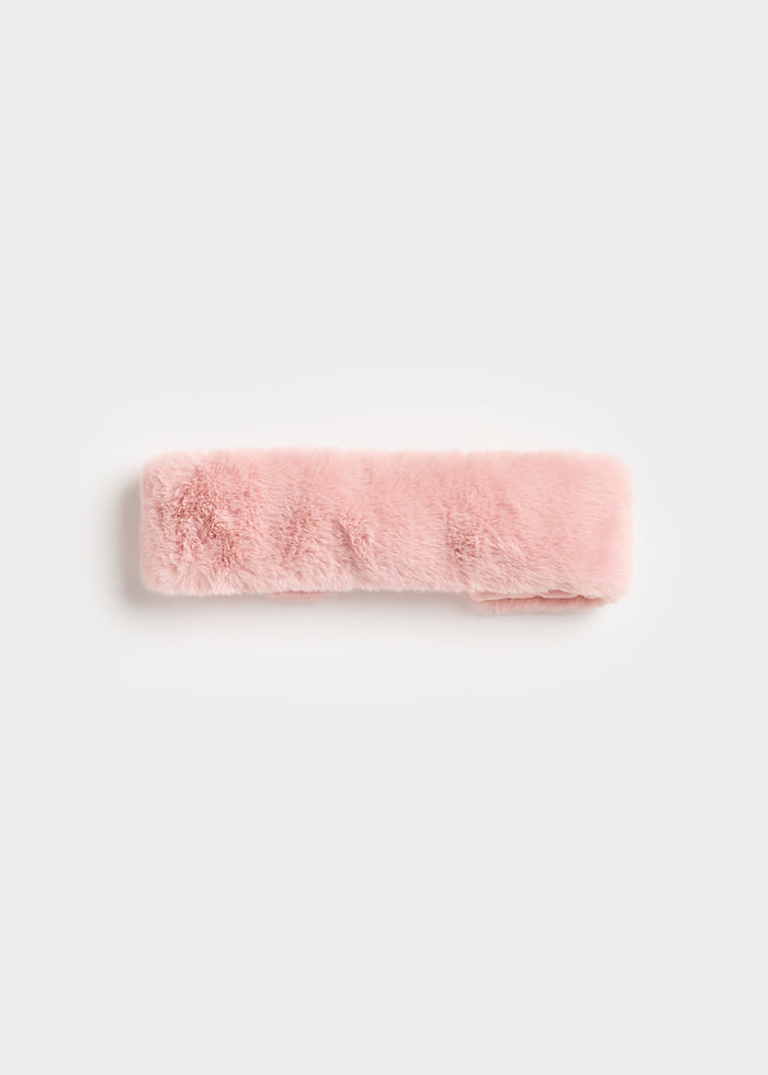 MAD HTR Faux Fur Headband - Blush
