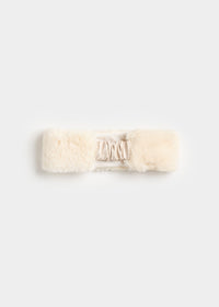 MAD HTR Faux Fur Headband - Ivory