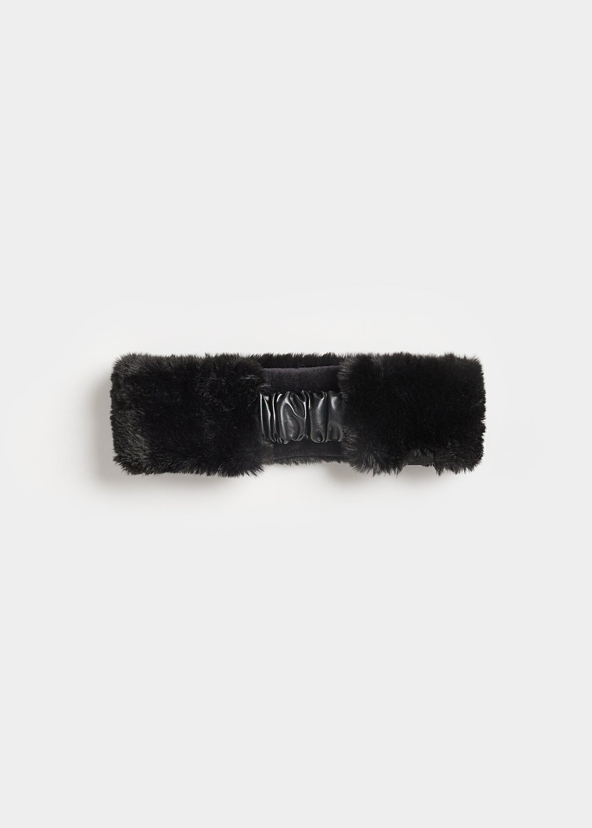 MAD HTR Faux Fur Headband - Black