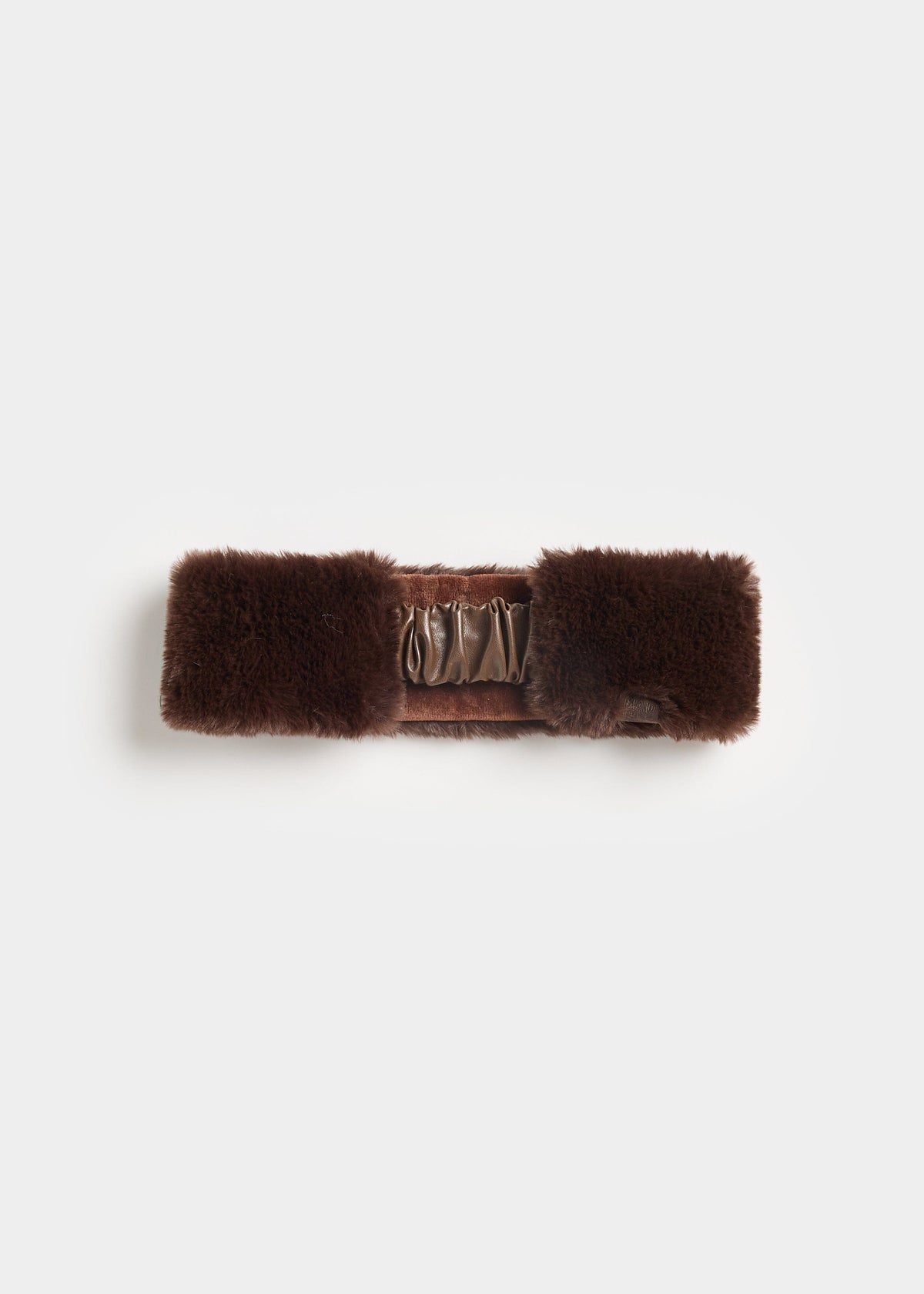MAD HTR Faux Fur Headband - Chocolate