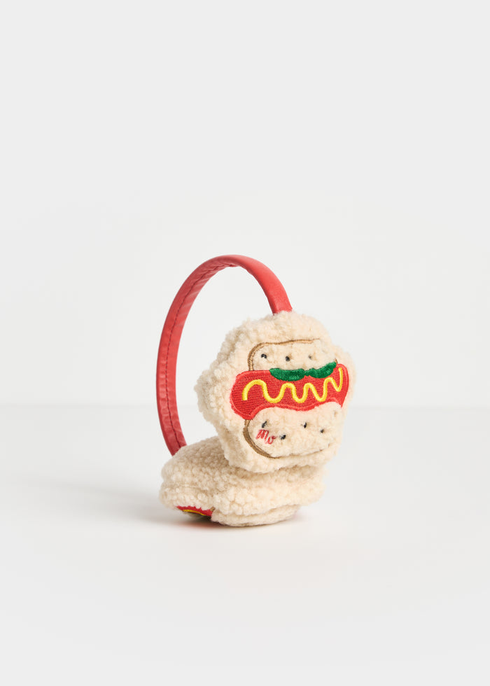 Mini Wonder Sherpa Earmuff - Hot Dog