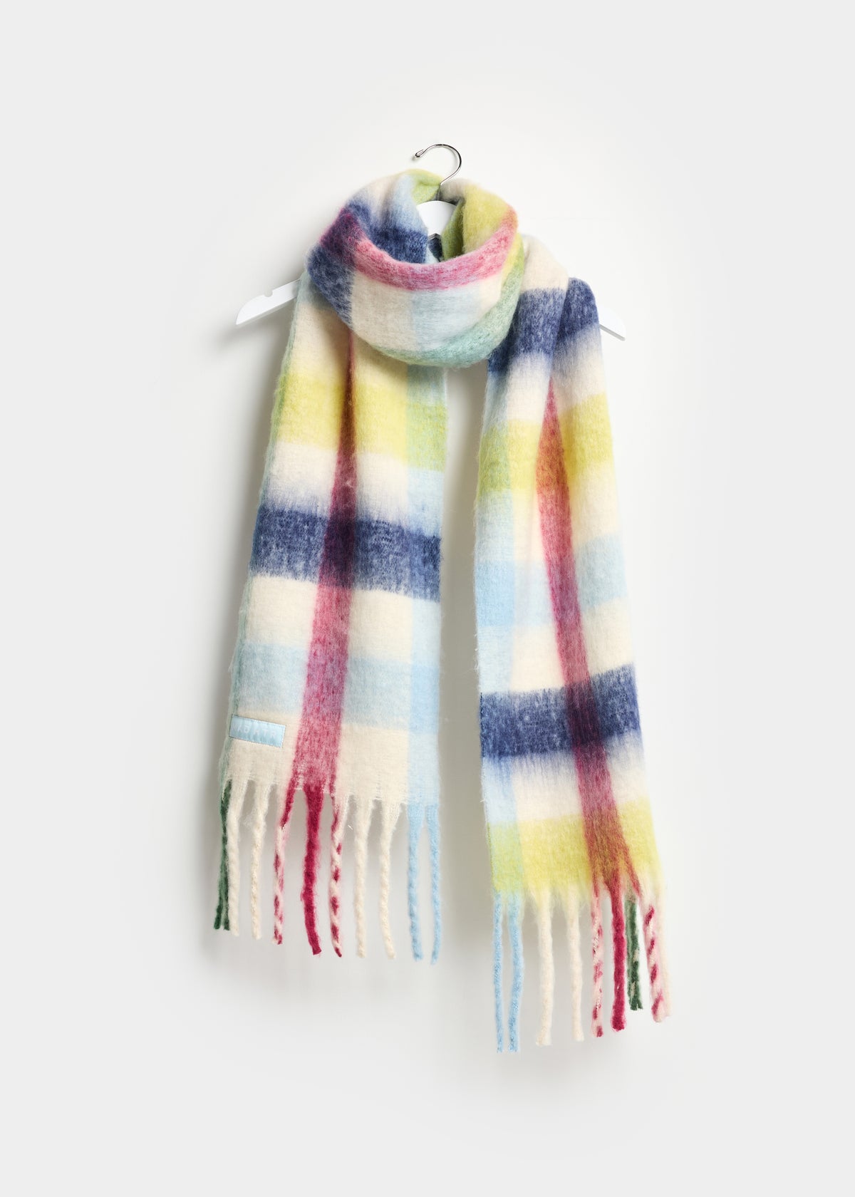 MAD HTR Oversized Blanket Scarf - Multicolor Plaid