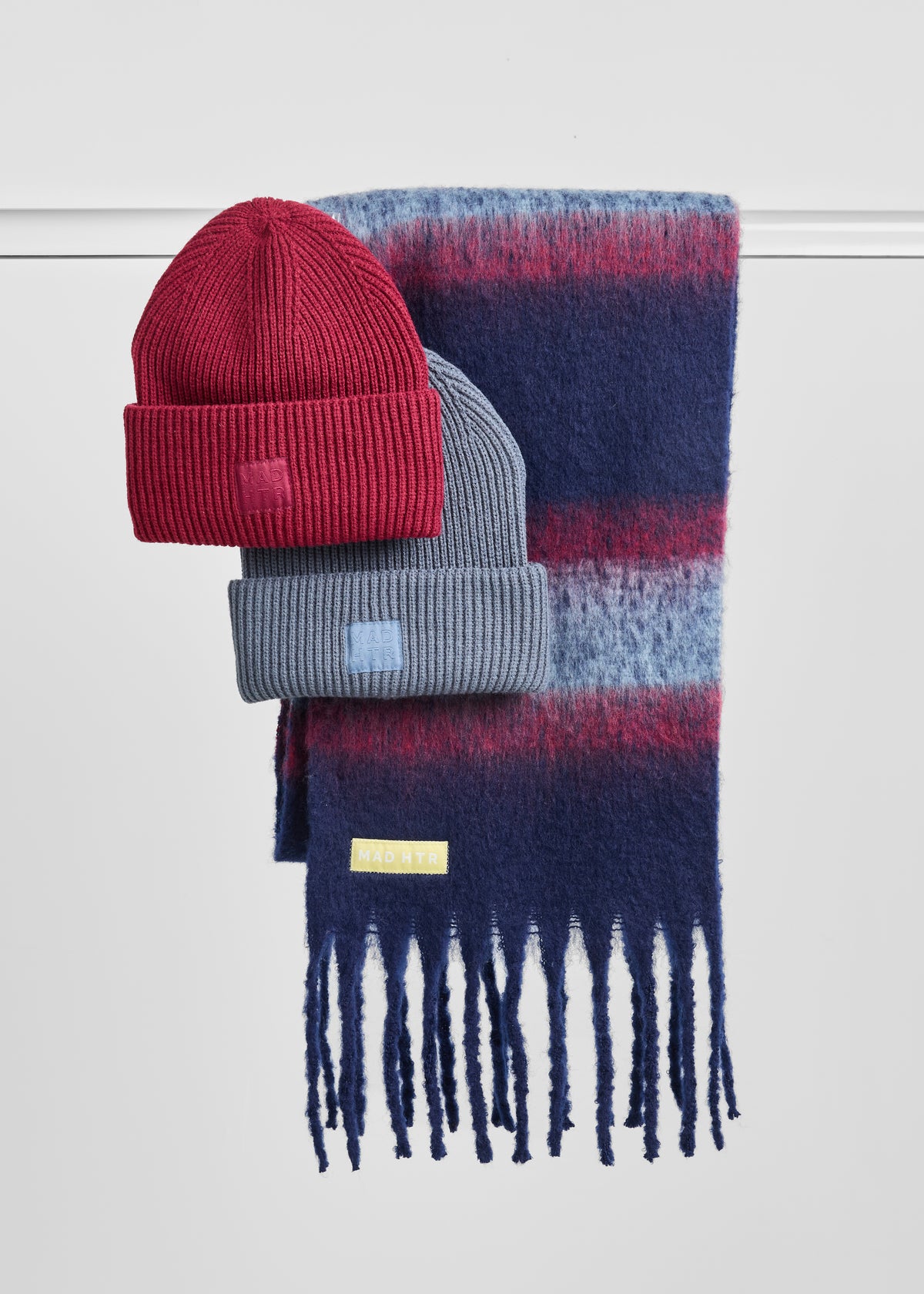 MAD HTR Ribbed Knit Beanie - Adult - Slate Blue