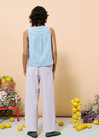 Colza Striped Vest - Bleu Clair