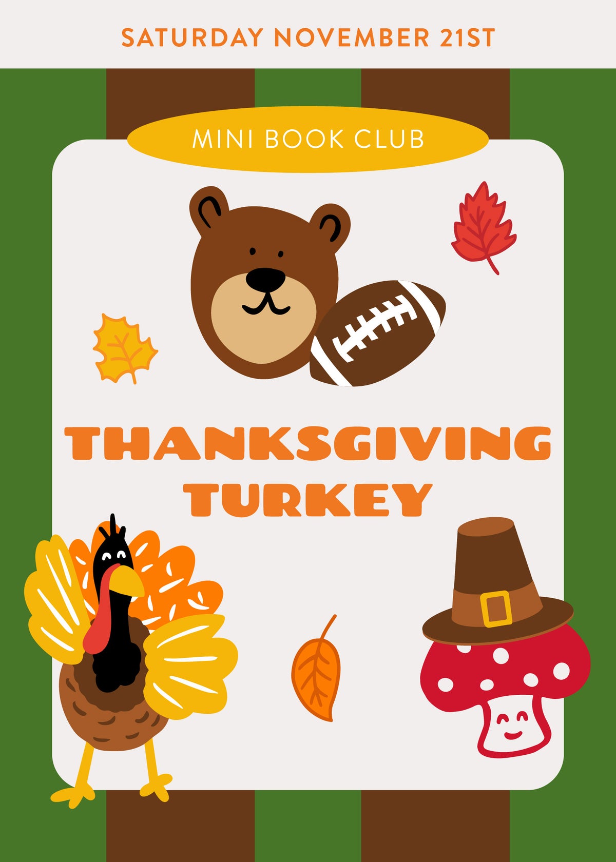 Turkey Story Time With Connections Academics 11/21