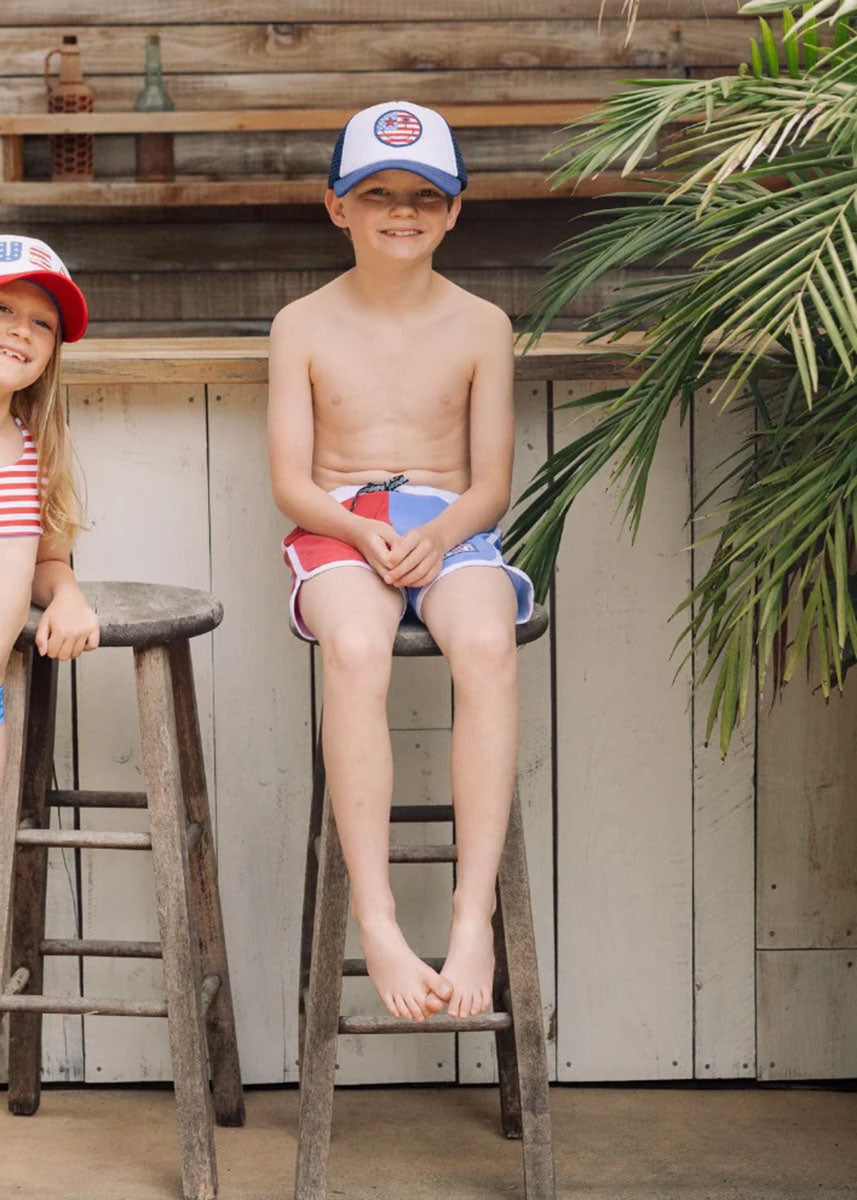 Scallop Boardshort - True Red