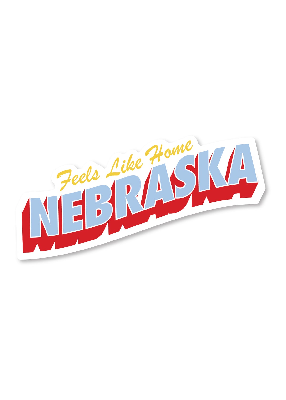 Feels Like Home Sticker - Nebraska