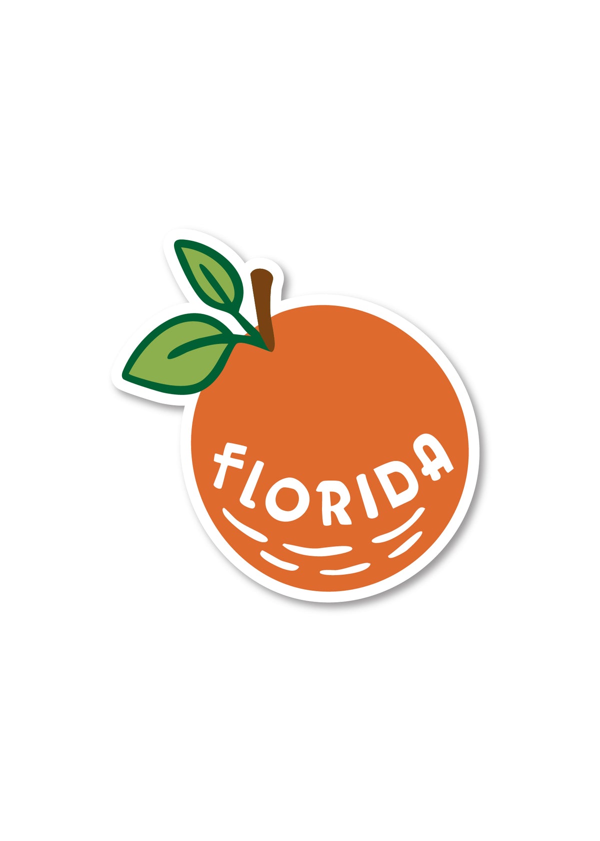 Florida Orange Sticker