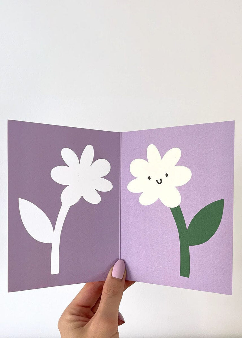 Flower Die-Cut Card