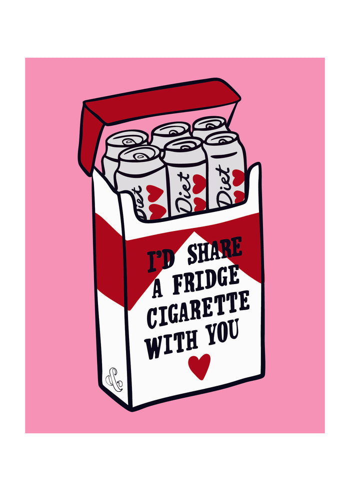 Fridge Cigarette Poster