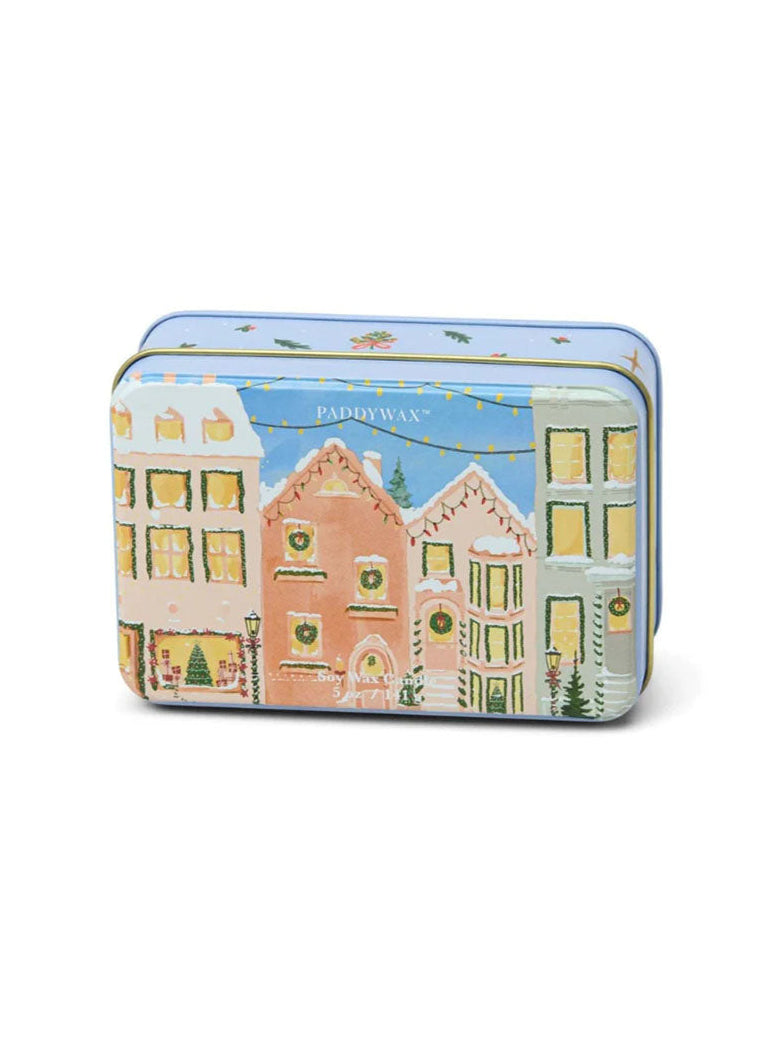 Christmas Tin Candle - Gingerbread & Vanilla - 5 oz.