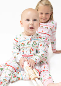 2-Way Zipper Footie - Nutcracker Fair Isle