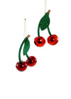 Glitter Cherries Ornament