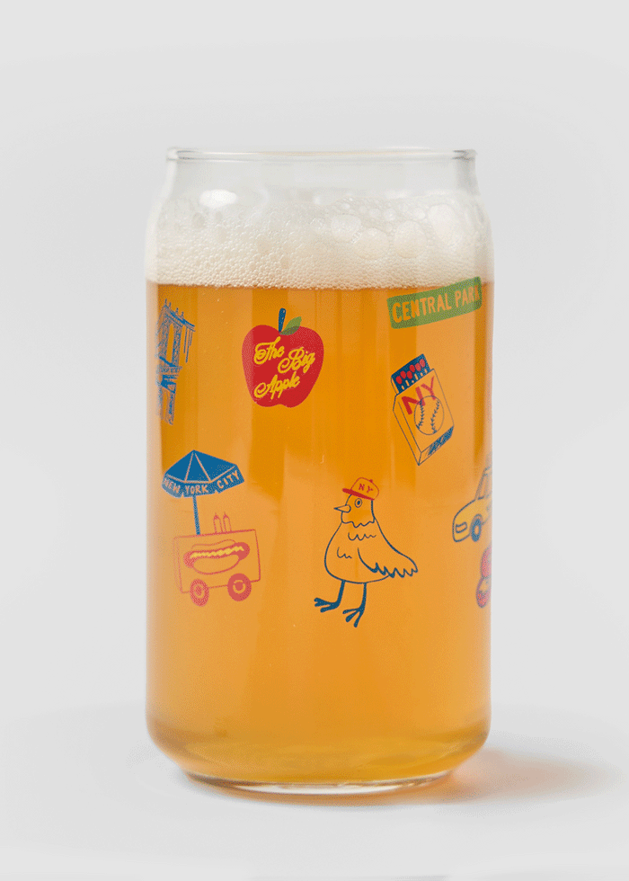 New York City Icons Can Glass