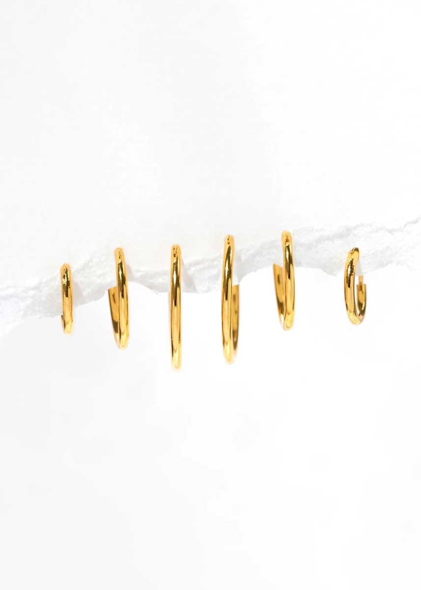 Endless Hoops Set - Gold