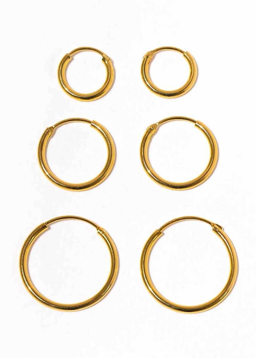 Endless Hoops Set - Gold