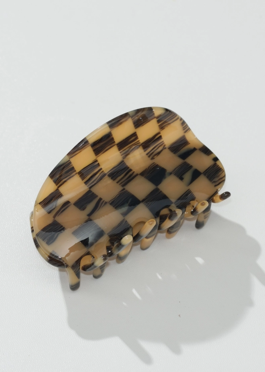 Harvest Checkered Claw Clip