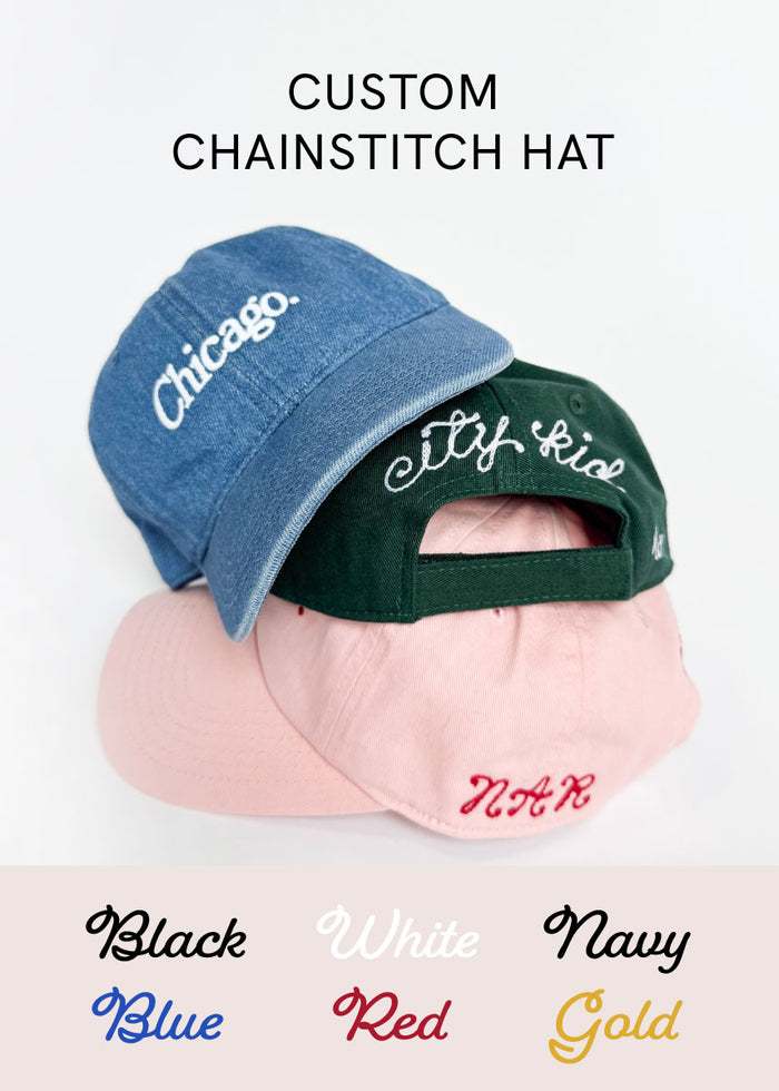 Toddler Chicago. Dad Hat - Dark Denim