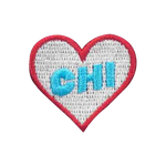 Heart Chi Patch - Blue & Red