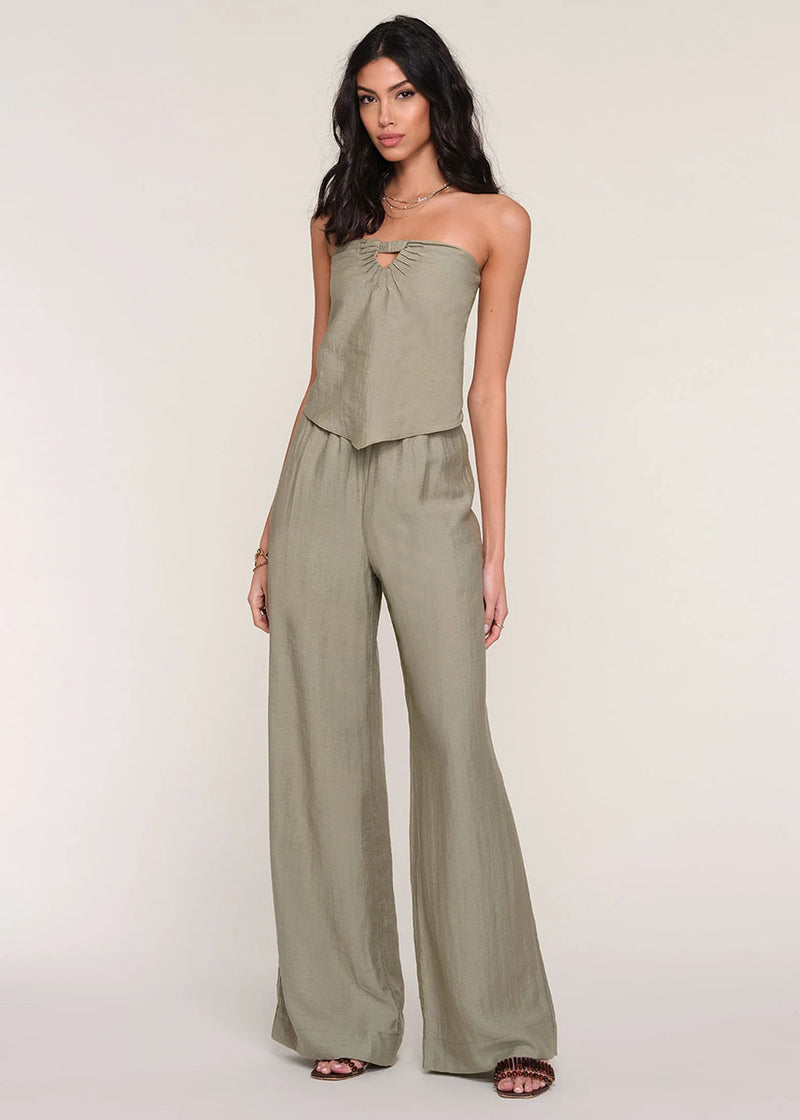 Violet Wide-Leg Pant - Army