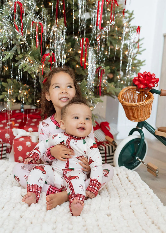 Red Holly Jolly Cruisers Zipper Romper