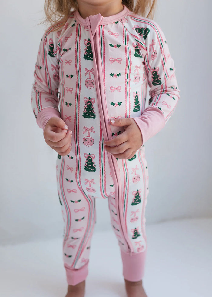 Pinkmas Zipper Romper